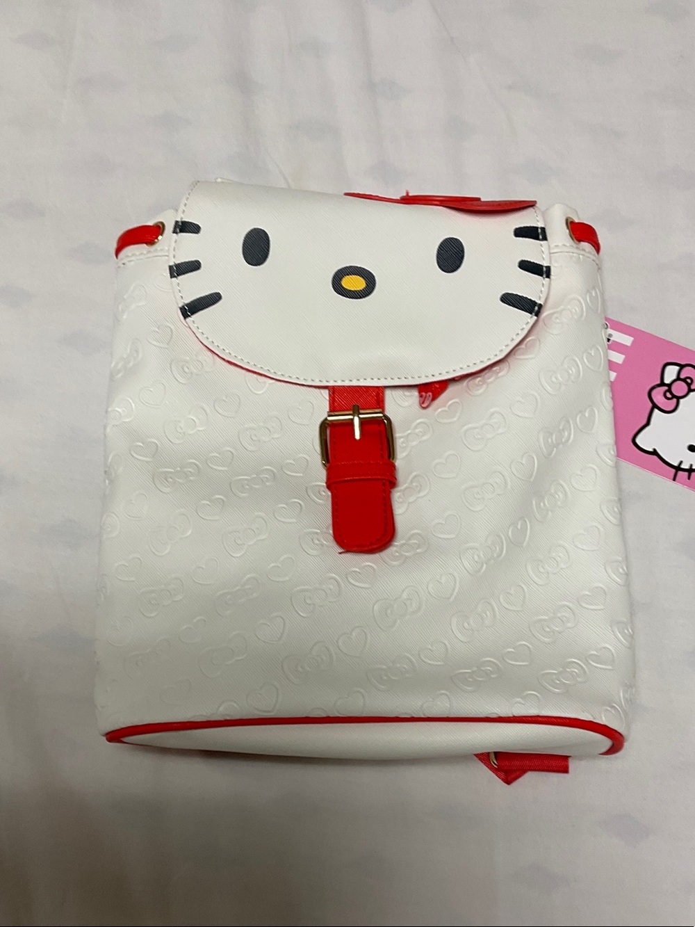 Hello Kitty White and Red Mini Backpack